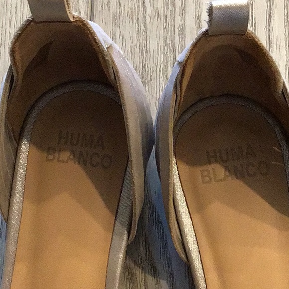 Huma Blanco woven Hollis Metallic Flat. EUC SZ 38 - Picture 2 of 6